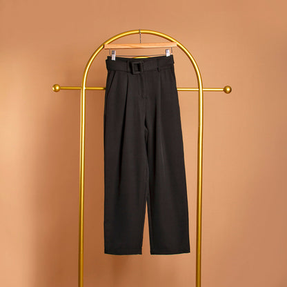 Straight Leg Belted Pant - Melie Bianco