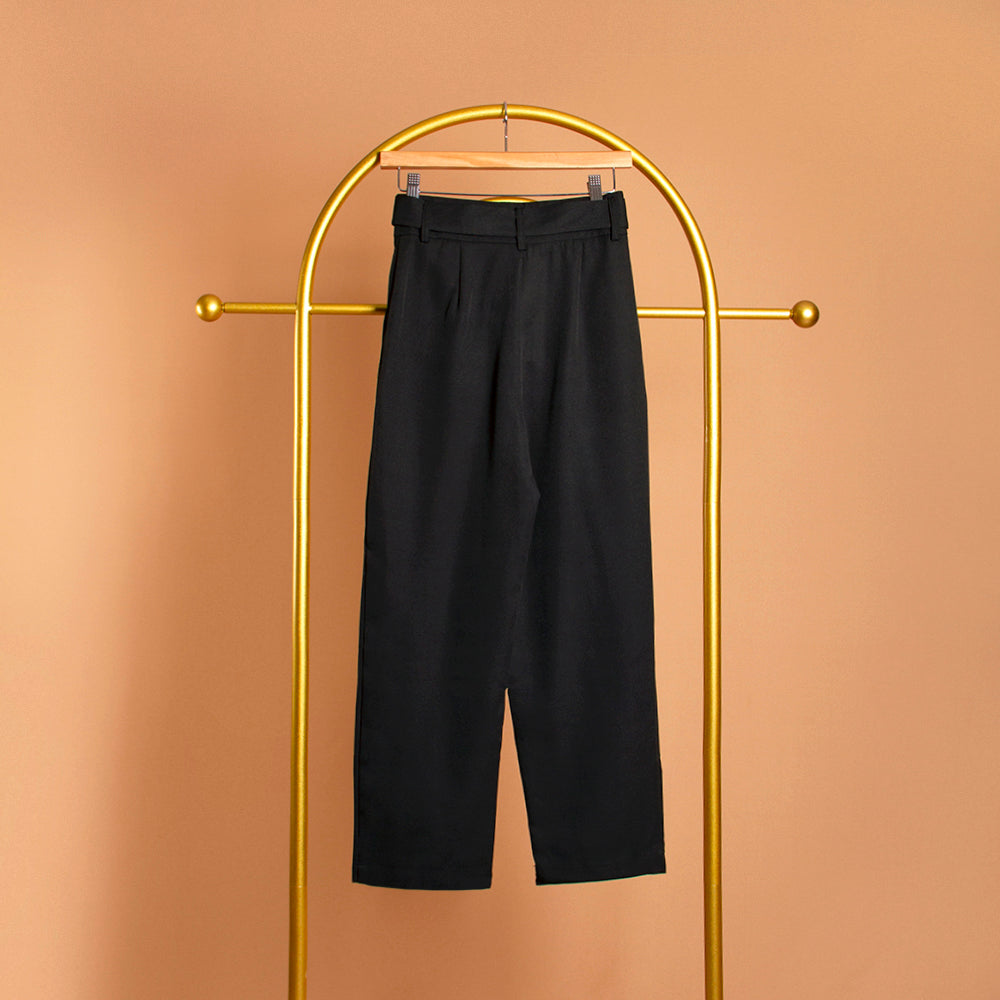 Straight Leg Belted Pant - Melie Bianco