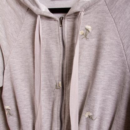 Embroidered Hooded Romper - Melie Bianco