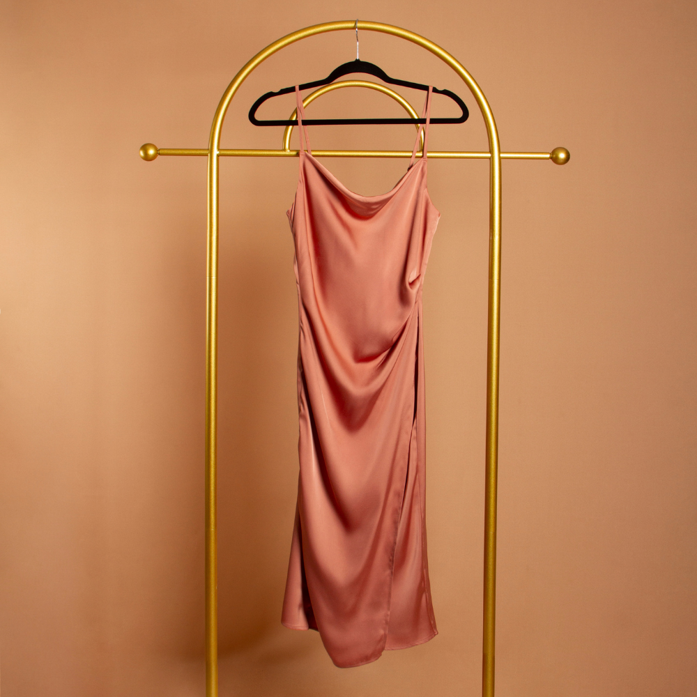 Cowl Neck Slip Dress - Melie Bianco