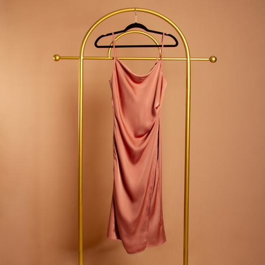 Cowl Neck Slip Dress - Melie Bianco