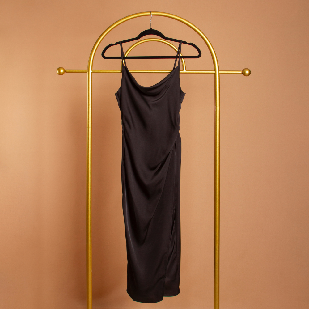 Cowl Neck Slip Dress - Melie Bianco