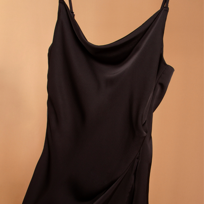 Cowl Neck Slip Dress - Melie Bianco