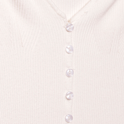 Off Shoulder Knit Cardigan - Melie Bianco