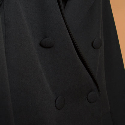 Double Breasted Cropped Jacket - Melie Bianco
