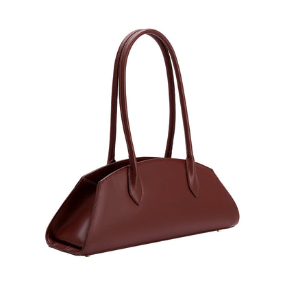 Burgundy Birdie Recycled Vegan Leather Shoulder Bag - Melie Bianco