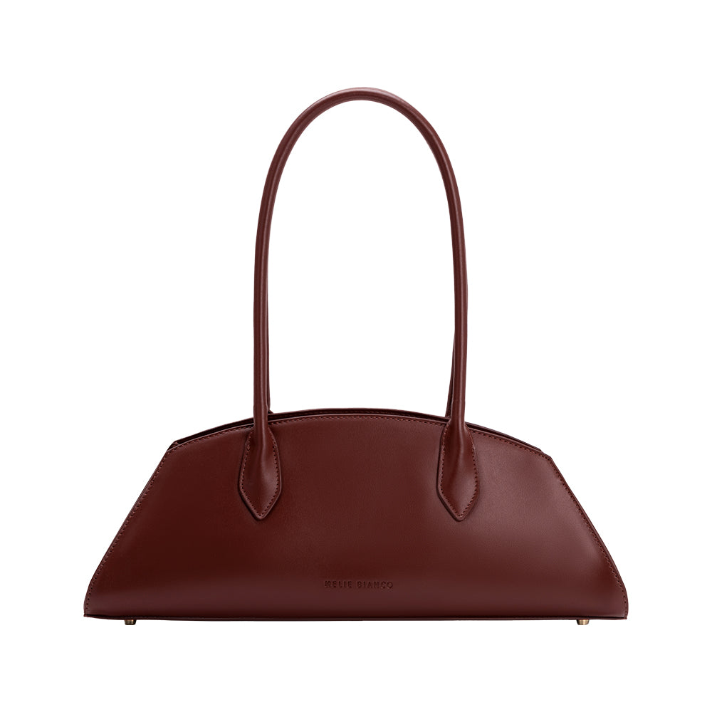 Burgundy Birdie Recycled Vegan Leather Shoulder Bag - Melie Bianco