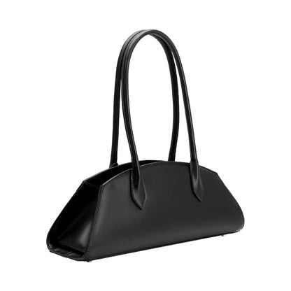 Black Birdie Recycled Vegan Leather Shoulder Bag - Melie Bianco