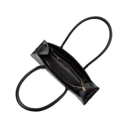 Black Birdie Recycled Vegan Leather Shoulder Bag - Melie Bianco