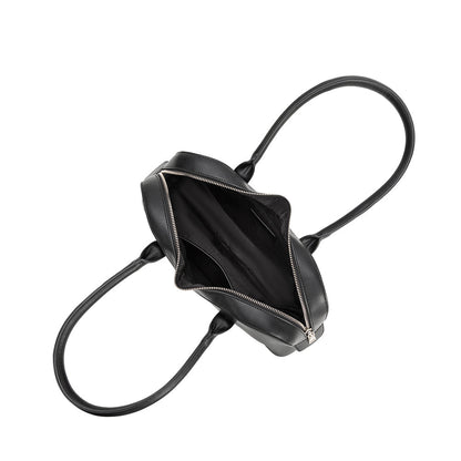 Black Tilda Recycled Vegan Leather Shoulder Bag - Melie Bianco