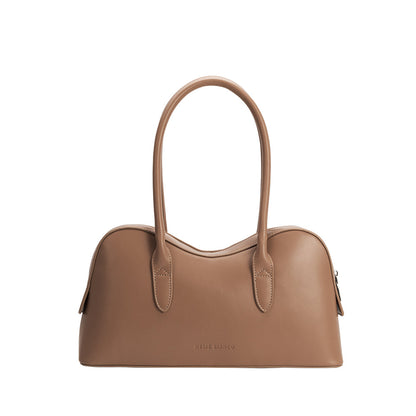 Mocha Tilda Recycled Vegan Leather Shoulder Bag - Melie Bianco