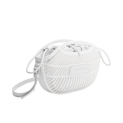 White Nikko Jelly Small Tote Bag - Melie Bianco