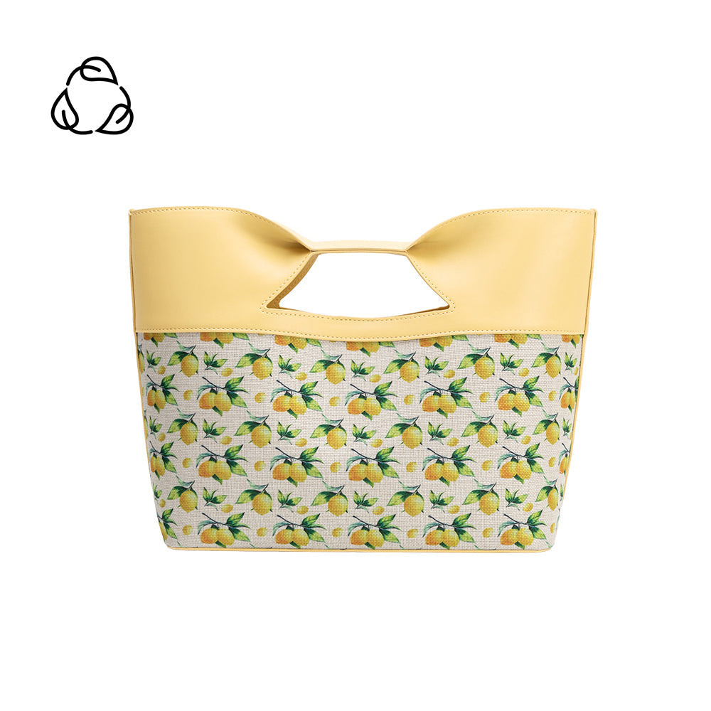 Yellow Lemon Jillian Recycled Vegan Leather Tote Bag - Melie Bianco