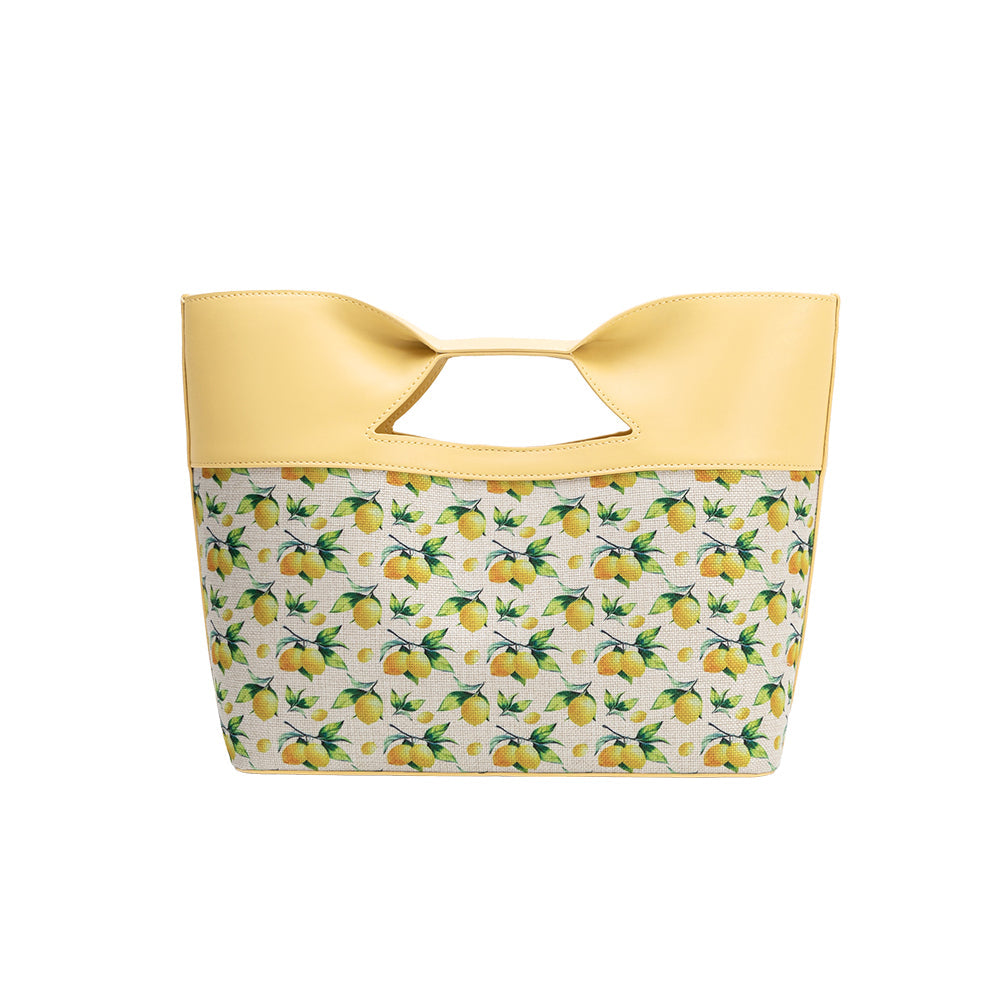Yellow Lemon Jillian Recycled Vegan Leather Tote Bag - Melie Bianco