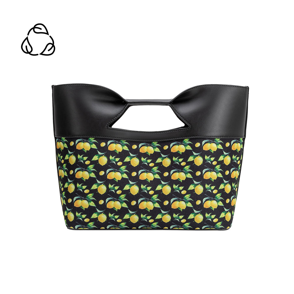 Black Lemon Jillian Recycled Vegan Leather Tote Bag - Melie Bianco