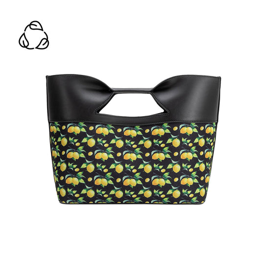 Black Lemon Jillian Recycled Vegan Leather Tote Bag - Melie Bianco