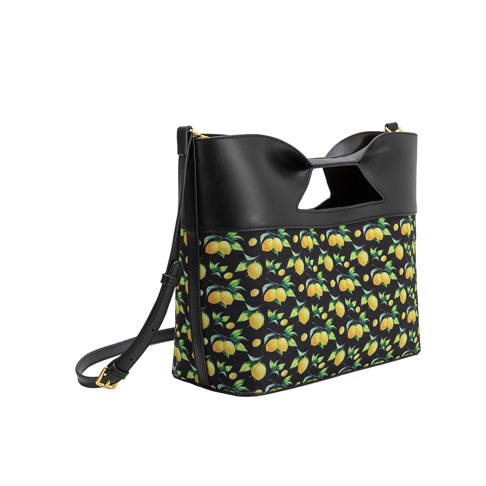 Black Lemon Jillian Recycled Vegan Leather Tote Bag - Melie Bianco