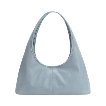 Blue Tinsley Recycled Vegan Leather Shoulder Bag - Melie Bianco