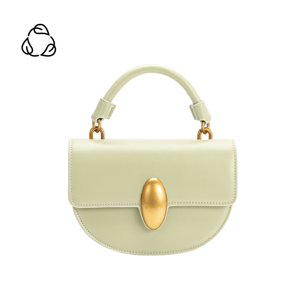 Mint Esther Recycled Vegan Leather Crossbody Bag - Melie Bianco