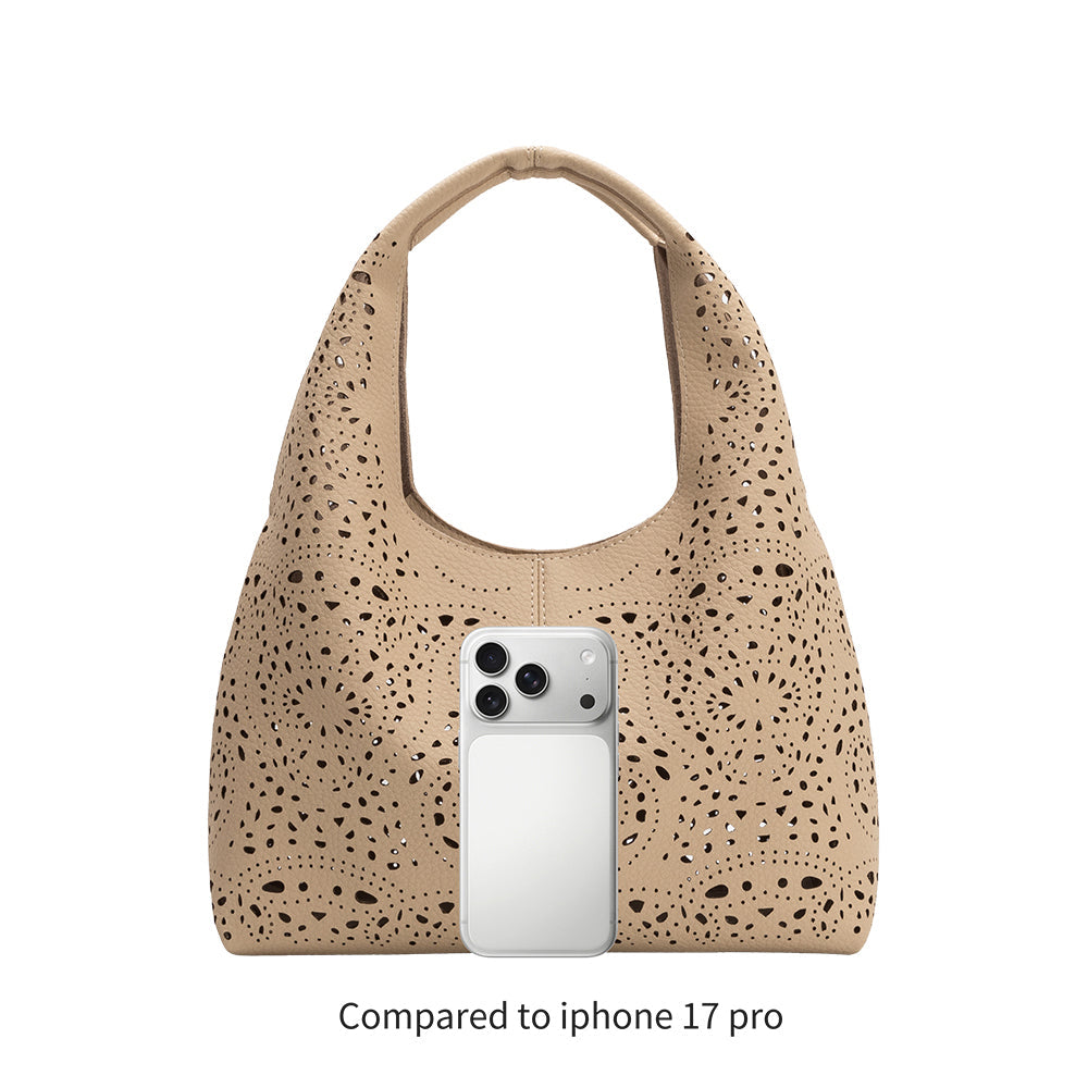 Mint Farrow Small Vegan Leather Tote Bag - Melie Bianco