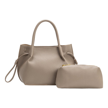 Taupe Tyler Recycled Vegan Leather Crossbody Bag - Melie Bianco