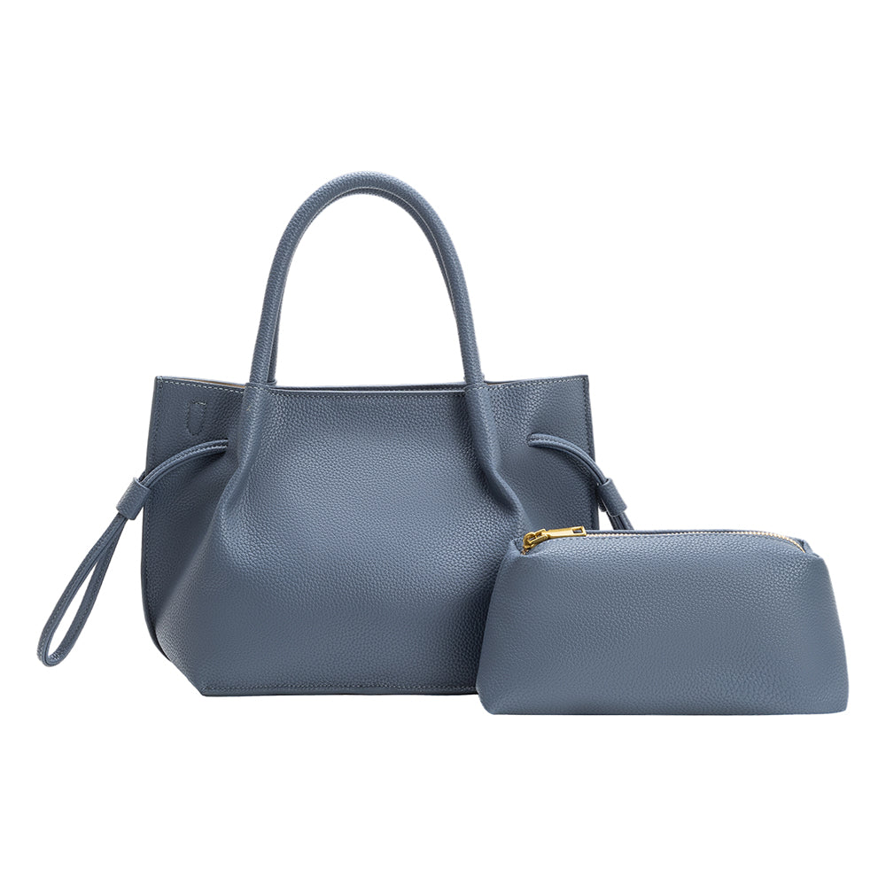 Slate Tyler Recycled Vegan Leather Crossbody Bag - Melie Bianco