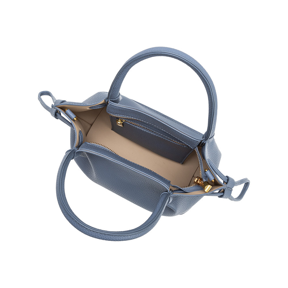 Slate Tyler Recycled Vegan Leather Crossbody Bag - Melie Bianco