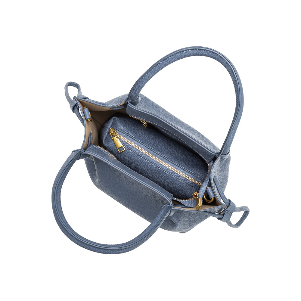 Slate Tyler Recycled Vegan Leather Crossbody Bag - Melie Bianco
