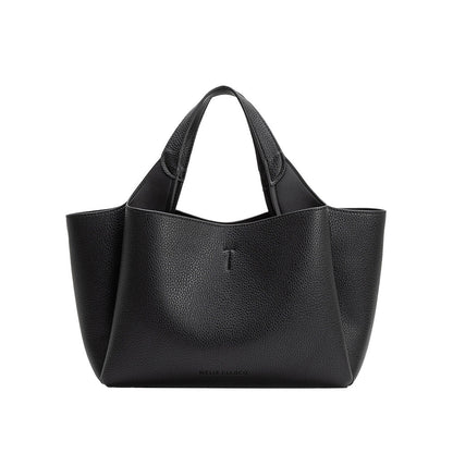 Black Whitley Recycled Vegan Leather Tote Bag - Melie Bianco