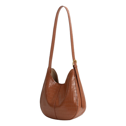 Camel Stefanie Recycled Vegan Leather Shoulder Bag - Melie Bianco