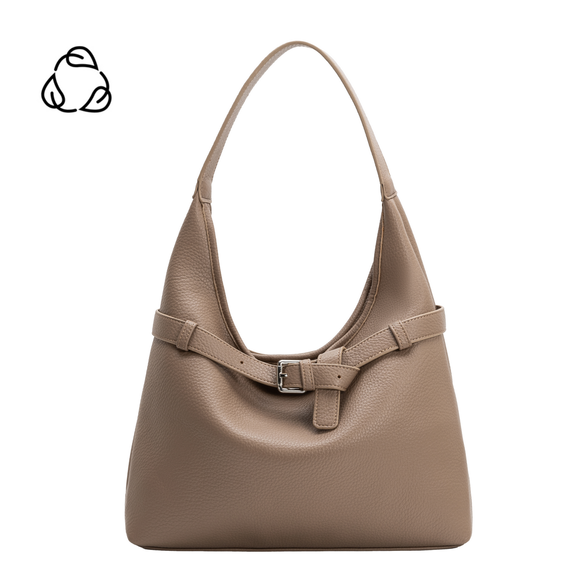 Taupe Amerie Recycled Vegan Leather Tote Bag - Melie Bianco