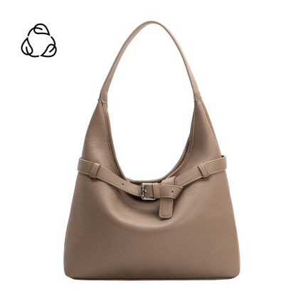 Taupe Amerie Recycled Vegan Leather Tote Bag - Melie Bianco