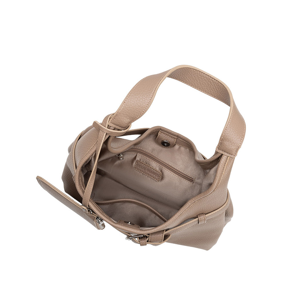 Taupe Amerie Recycled Vegan Leather Tote Bag - Melie Bianco