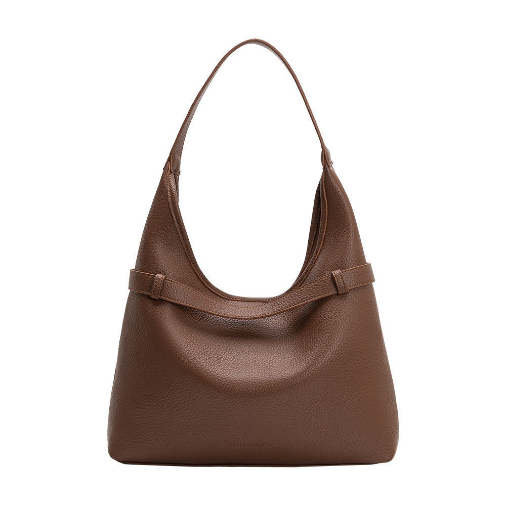 Chocolate Amerie Recycled Vegan Leather Tote Bag - Melie Bianco