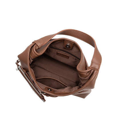 Chocolate Amerie Recycled Vegan Leather Tote Bag - Melie Bianco