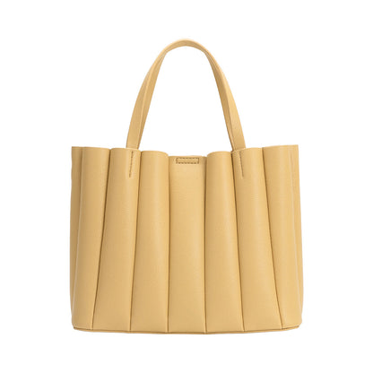 Yellow Adela Recycled Vegan Leather Tote Bag - Melie Bianco