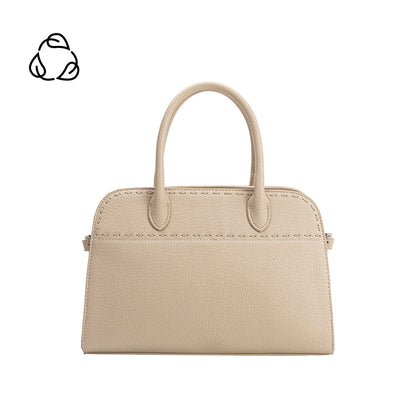 Bone Marlo Recycled Vegan Leather Top Handle Bag - Melie Bianco