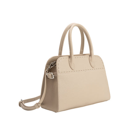 Bone Marlo Recycled Vegan Leather Top Handle Bag - Melie Bianco