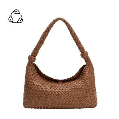 Saddle Quinn Recycled Vegan Leather Shoulder Bag - Melie Bianco