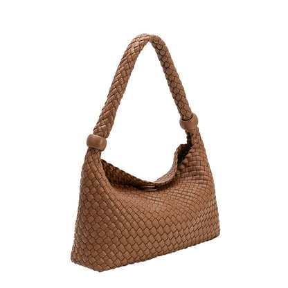 Saddle Quinn Recycled Vegan Leather Shoulder Bag - Melie Bianco