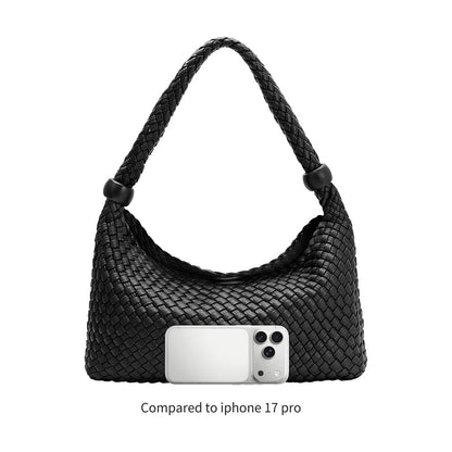 Saddle Quinn Recycled Vegan Leather Shoulder Bag - Melie Bianco