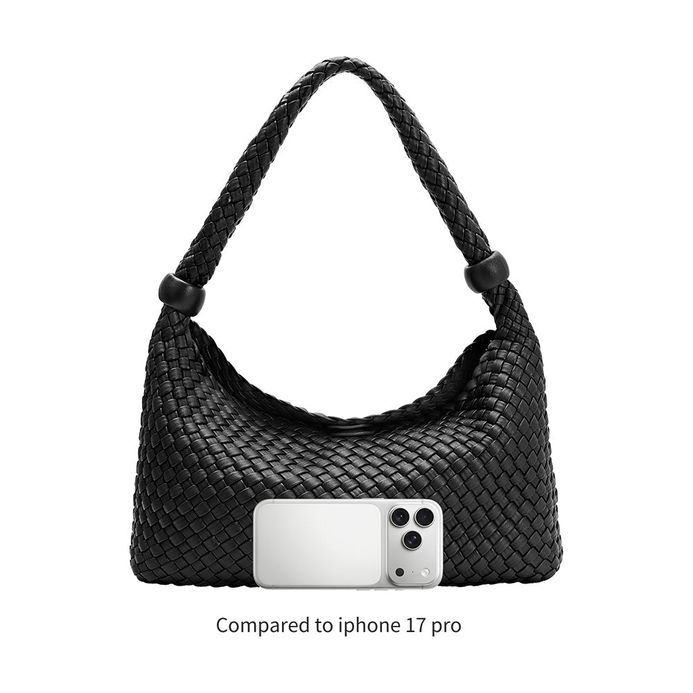 Olive Quinn Recycled Vegan Leather Shoulder Bag - Melie Bianco