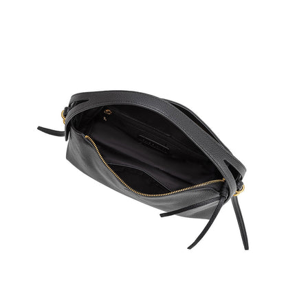 Black Emory Recycled Vegan Leather Top Handle Bag - Melie Bianco