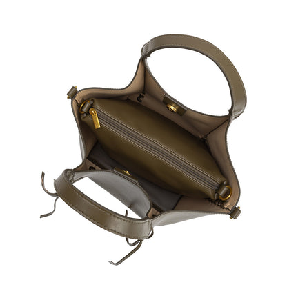 Olive Belinda Recycled Vegan Leather Tote Bag - Melie Bianco