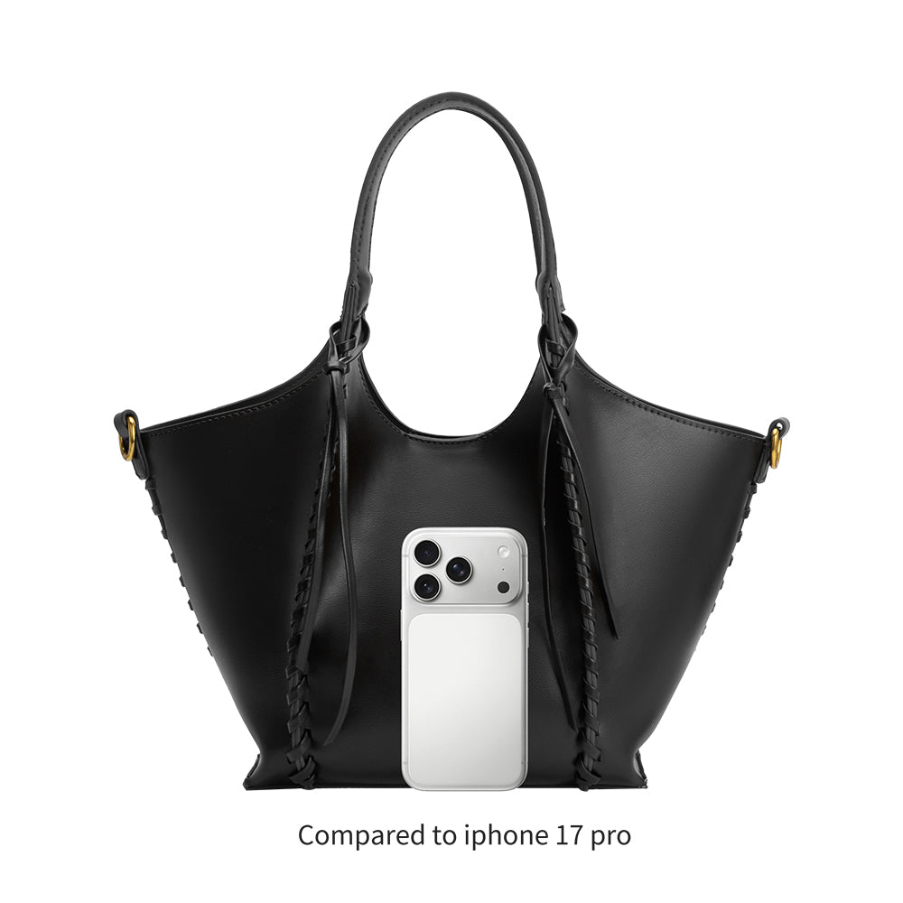 Olive Belinda Recycled Vegan Leather Tote Bag - Melie Bianco