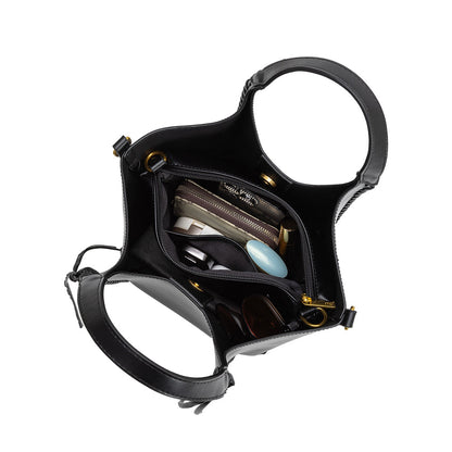 Espresso Belinda Recycled Vegan Leather Tote Bag - Melie Bianco
