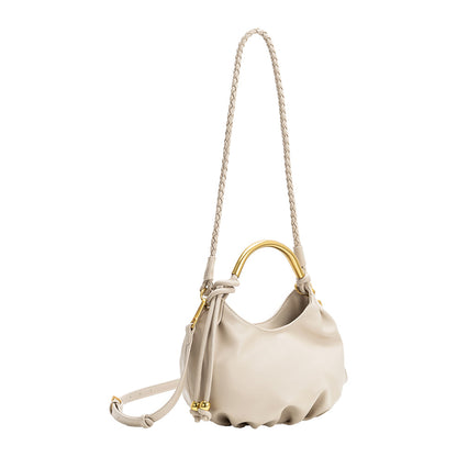 Mushroom Dottie Recycled Vegan Leather Top Handle Bag - Melie Bianco