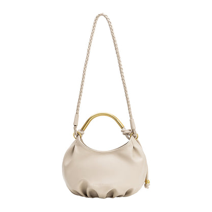 Mushroom Dottie Recycled Vegan Leather Top Handle Bag - Melie Bianco