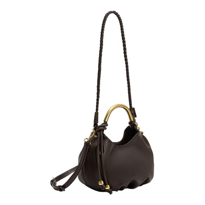 Espresso Dottie Recycled Vegan Leather Top Handle Bag - Melie Bianco