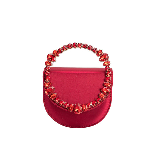 Ruby Trudie Satin Crossbody Bag - Melie Bianco